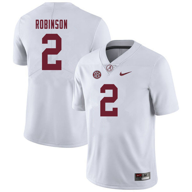 Men #2 Keilan Robinson Alabama Crimson Tide College Football Jerseys Sale-White